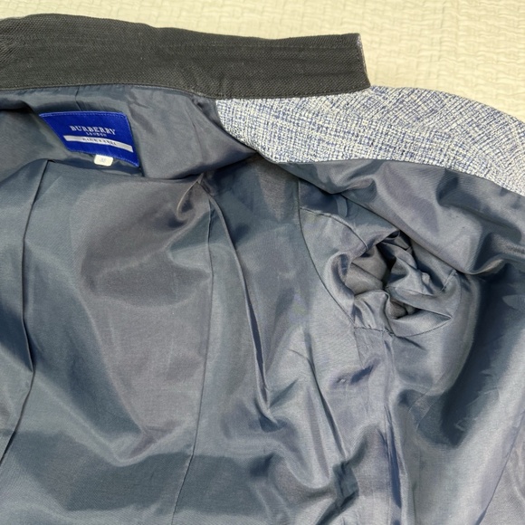 Burberry Blue Label Moto Jacket Blue Navy Blue Women's Size 38 US 6 - Picture 10 of 14